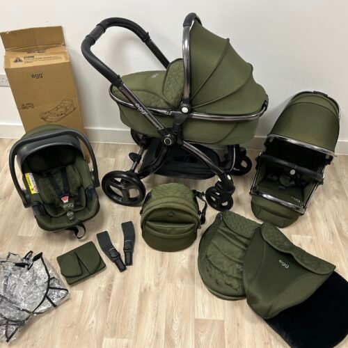 Egg 2 Travel System in Olive Green 3 in 1 Pram