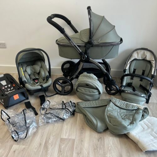 Egg 2 Travel System in Seagrass Sage Green 3 in 1 Pram